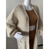 Gilet Mia large beige clair