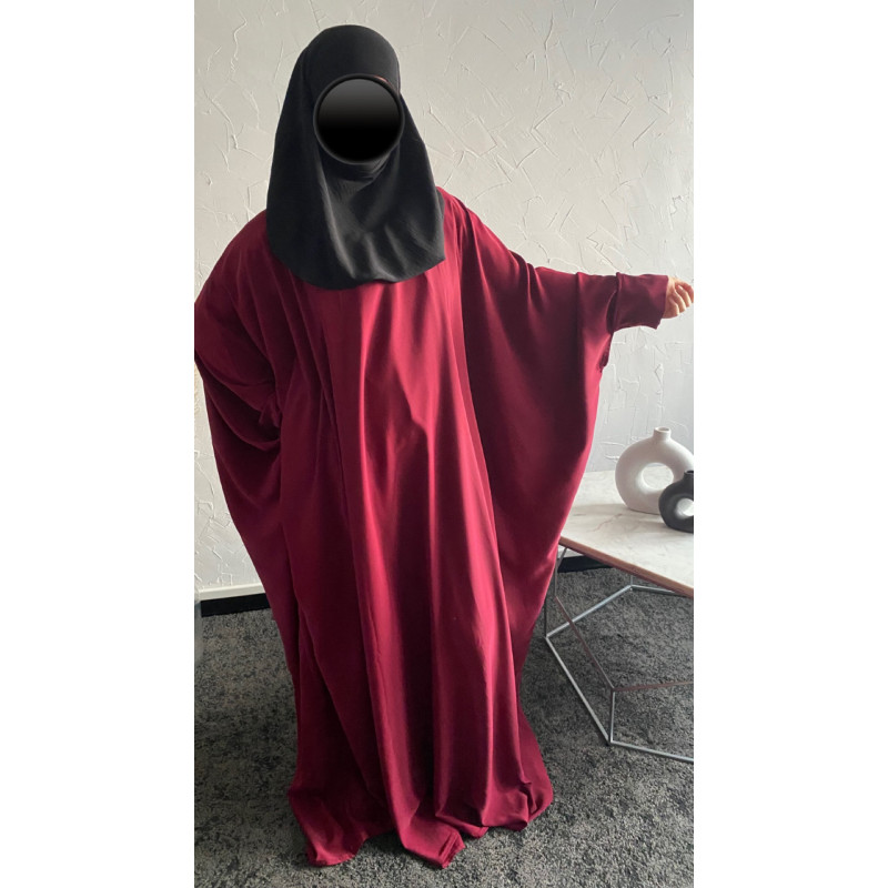 Abaya Sawda bordeaux