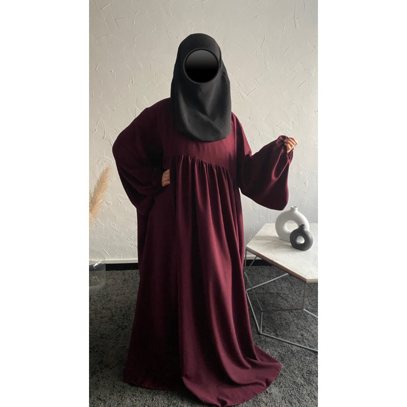 Abaya Sania bordeaux