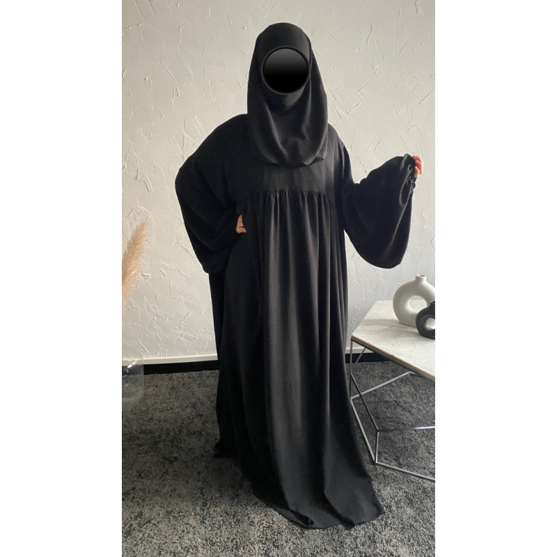 Abaya Sania noire
