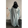 Abaya Zaïra vert d'eau