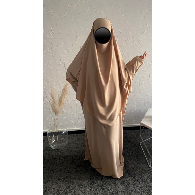Ensemble Kira Abaya Khimar beige