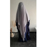Khimar Afifa gris clair