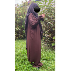 Abaya Tesnime marron