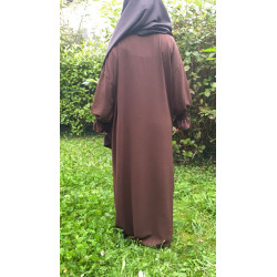 Abaya Tesnime marron