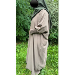Abaya Oumayma taupe